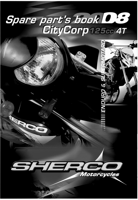 Product picture 2009 SHERCO CITYCORP 125cc 4T PARTS MANUAL